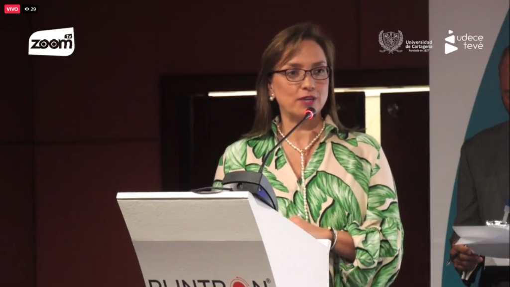 Carmen Ligia Valderrama Rojas ministra TIC en apertura de Andina Link 2022