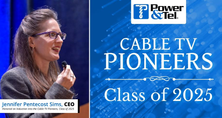 Jennifer Sims, CEO of P&T has been named a Cable TV Pioneer in the Class of 2025