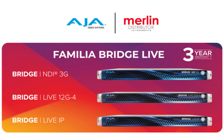 AJA impulsa la evolución de la conectividad IP con la familia BRIDGE LIVE