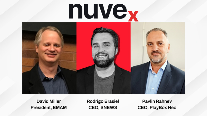 EMAM, PlayBox Neo e SNEWS lançam plataforma integrada Nuvex