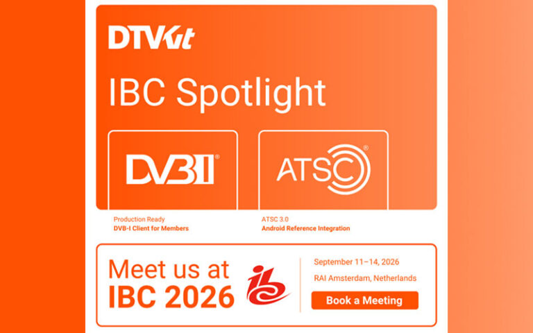 DTVKit and Ocean Blue Software to Showcase Production-Ready DVB-I Client at IBC 2026 
