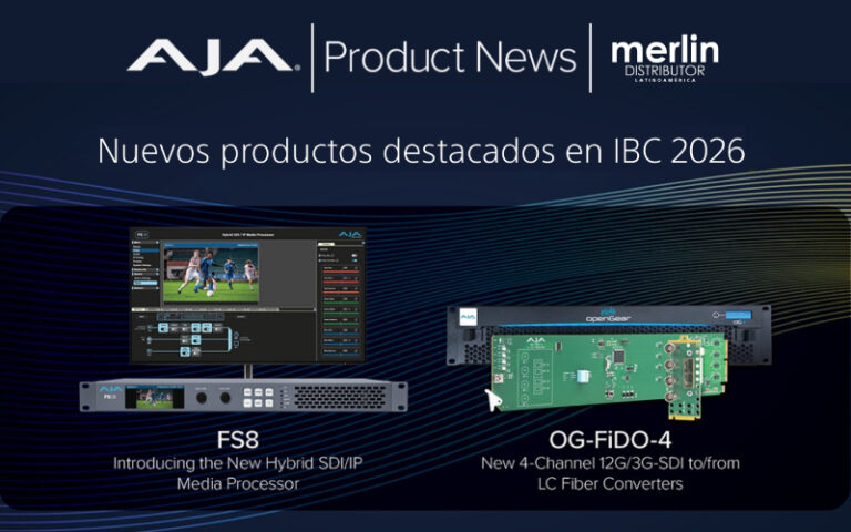 AJA presentará FS8 y la nueva familia OG-FiDO-4 en IBC 2026